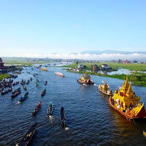 Festival de la pagode, lac Inle, Birmanie