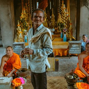 Population du Cambodge à Angkor Wat