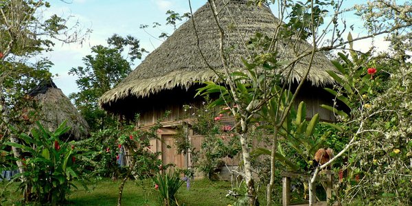 costa rica bribri indiens hutte