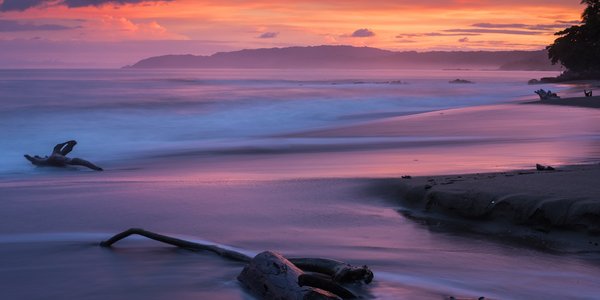 costa rica tambor sunset