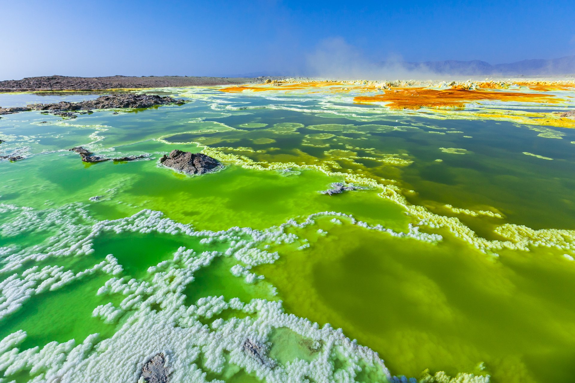 dépressions danakil dallol volcan coloré acide lac sulfureux ethiopie