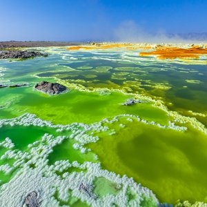 dépressions danakil dallol volcan coloré acide lac sulfureux ethiopie