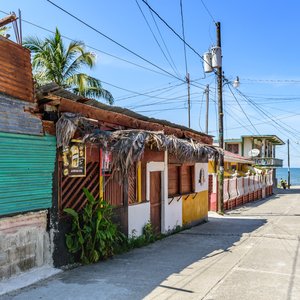 Ville de Livingston au Guatemala
