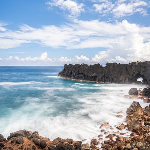 Vue mer sur Cap Méchant, île de la Réunion