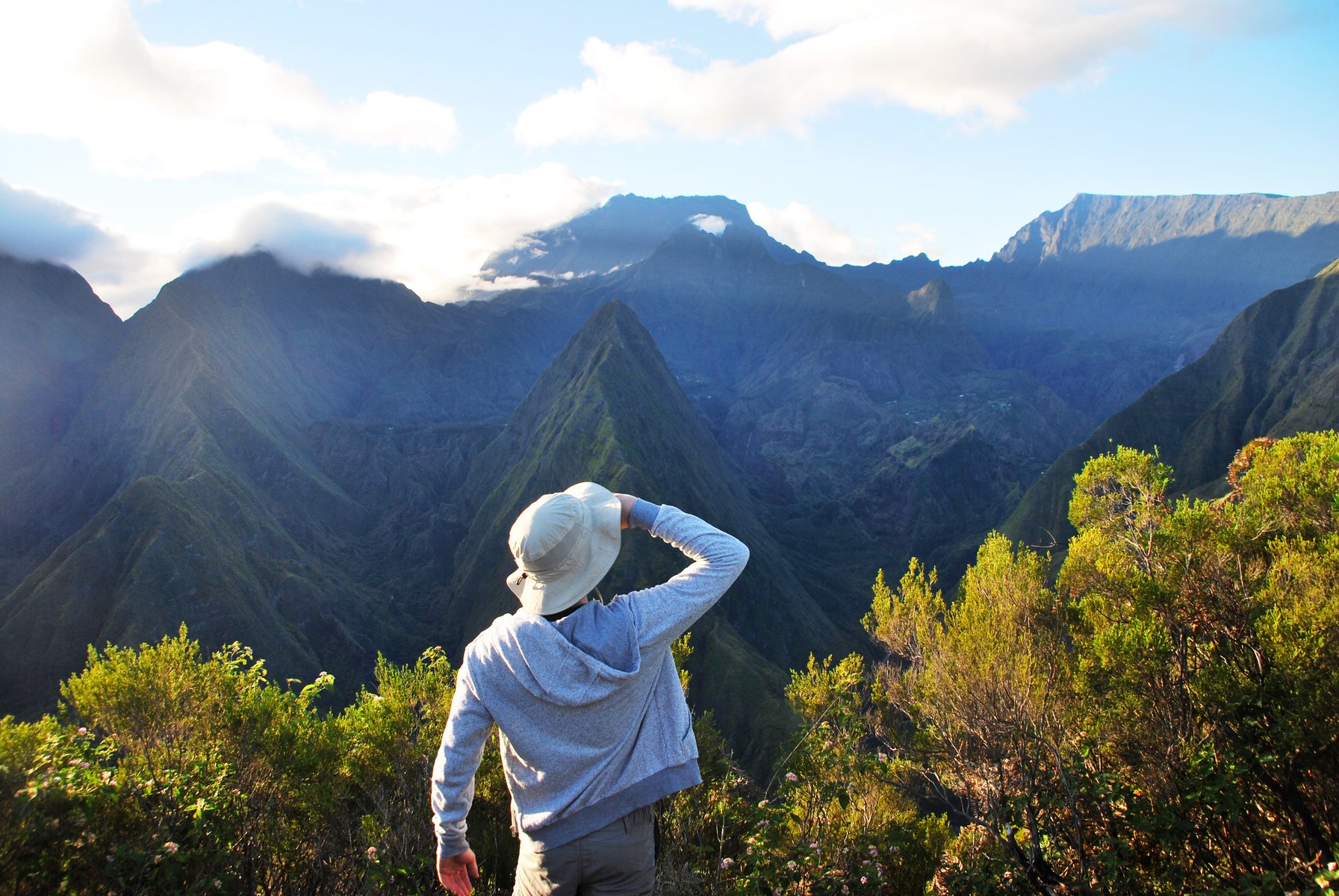 Randonnée dans le cirque de Mandestin, île de la Réunion