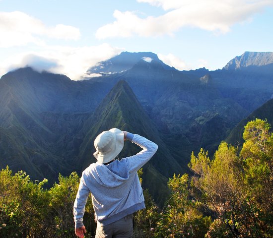 Randonnée dans le cirque de Mandestin, île de la Réunion