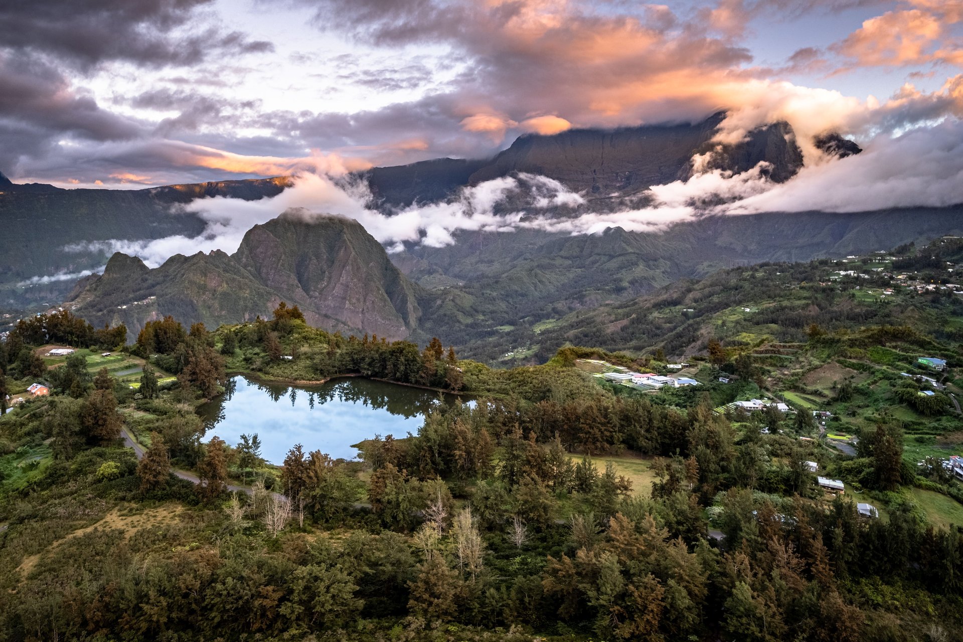 Le cirque de Salazie sur l'île de la Réunion