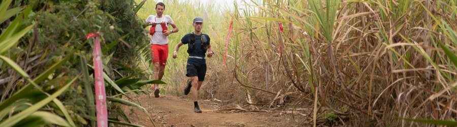 Coureurs au Grand Raid de la Réunion