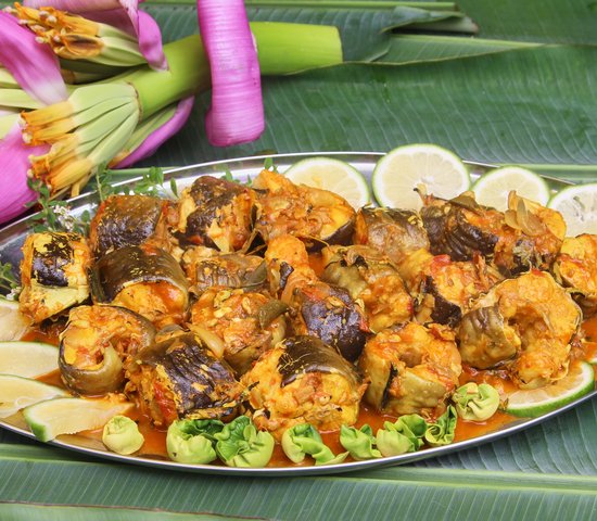 Plat d'anguilles, plat typique créole, Ile de la Réunion