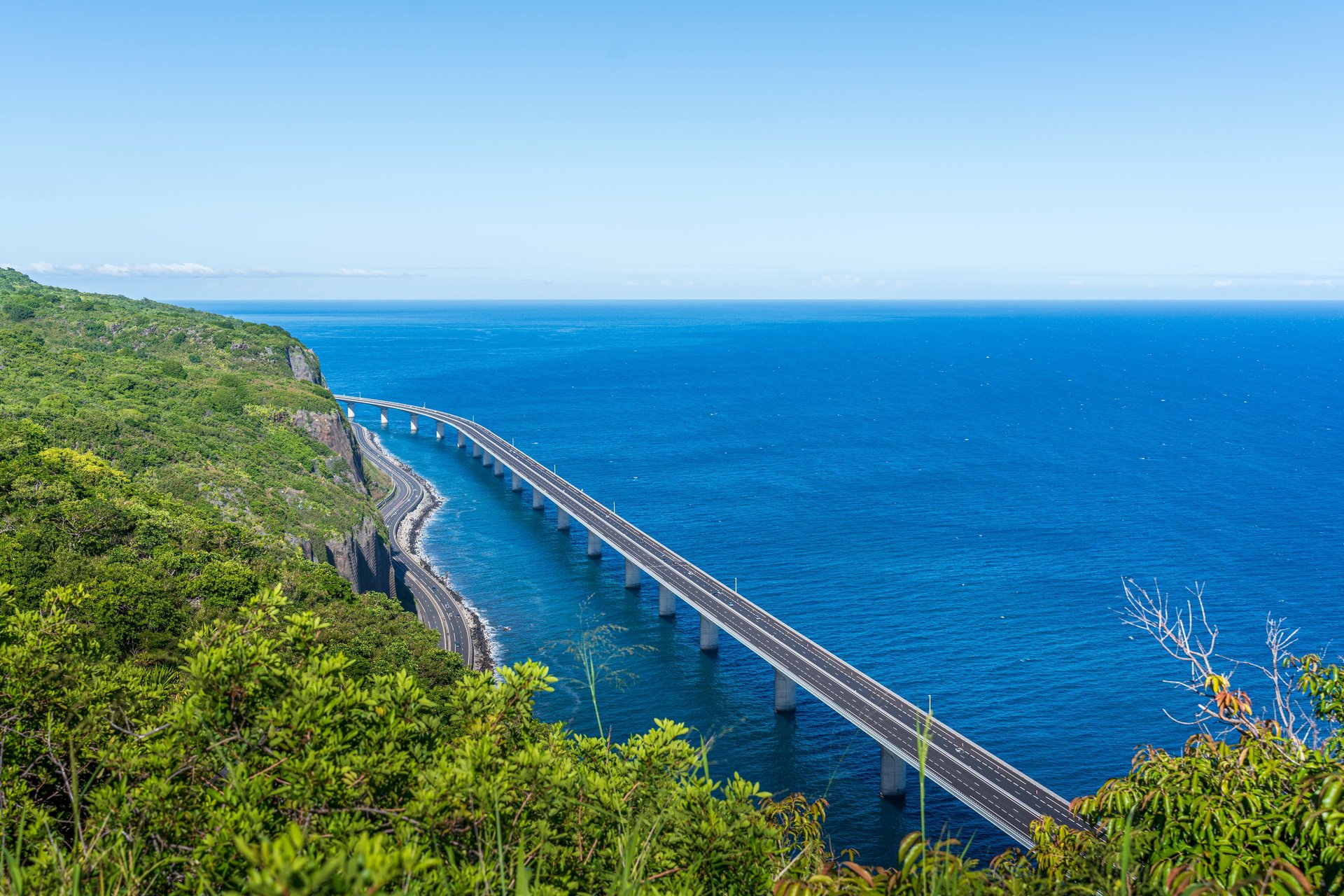 Route du littoral de l'île de la Réunion