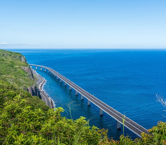 Route du littoral de l'île de la Réunion