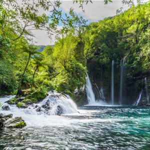 Cascade Trou noir, Langevin, île de la Réunion