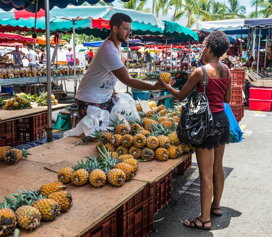 Marché de Saint Paul, île de la Réunion