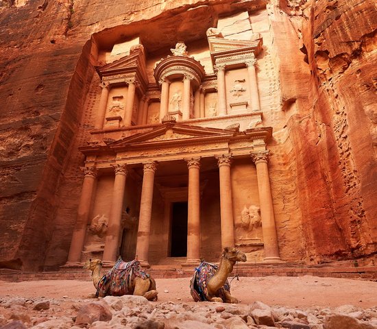 INCONTOURNABLES   Al Khazneh  trésor de Petra Jordanie 