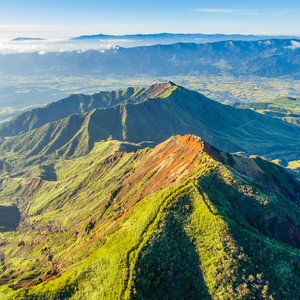 Paysage du Mont Aso, Japon