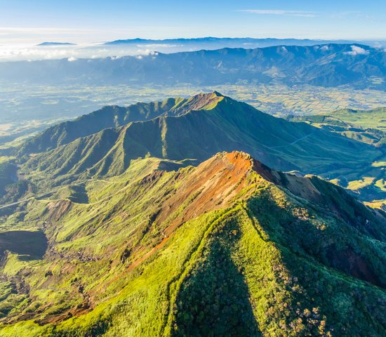 Paysage du Mont Aso, Japon