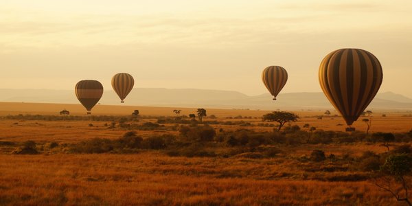 kenya masai mara montgolfiere