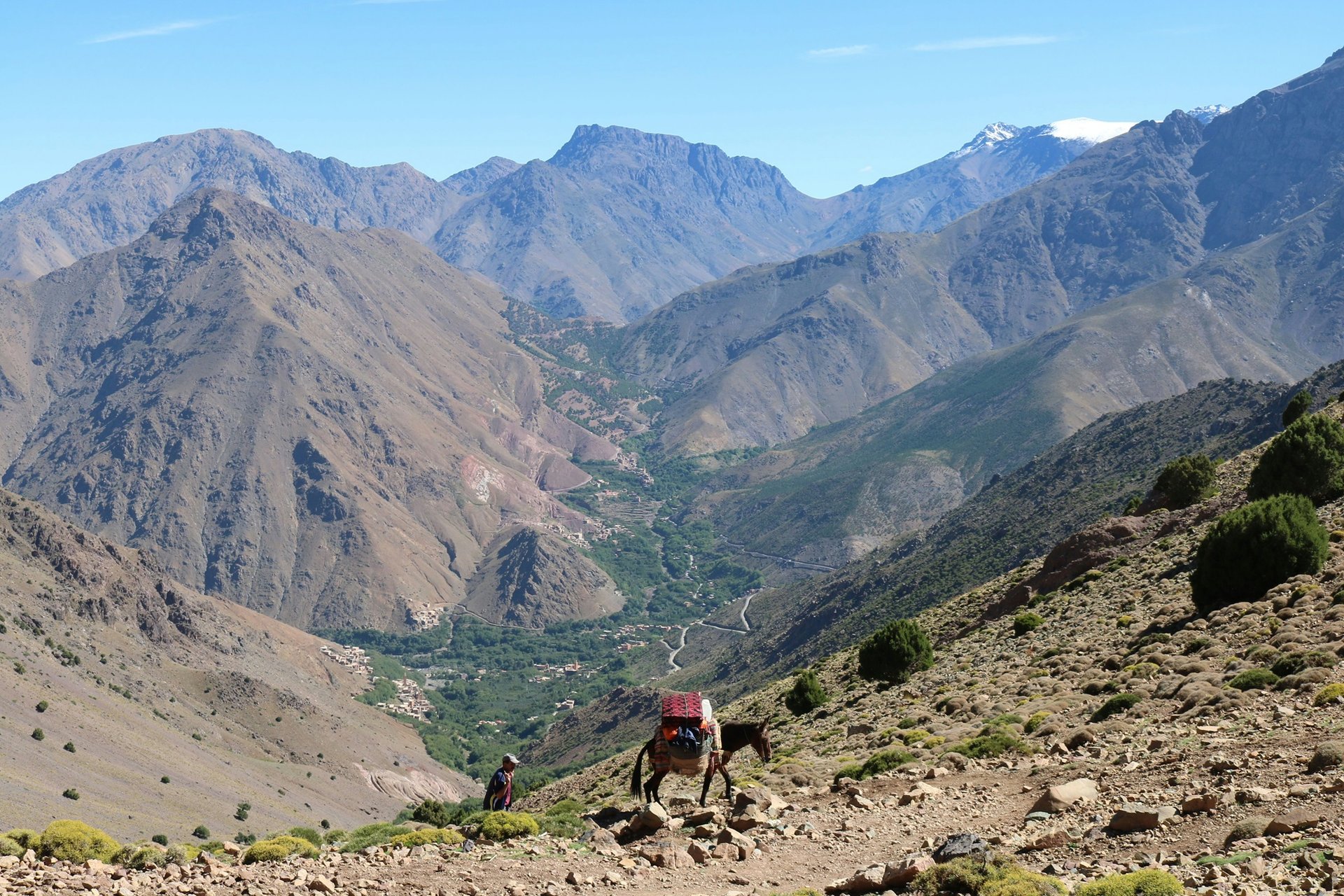 Montagnes du haut Altlas, Imlil, Maroc