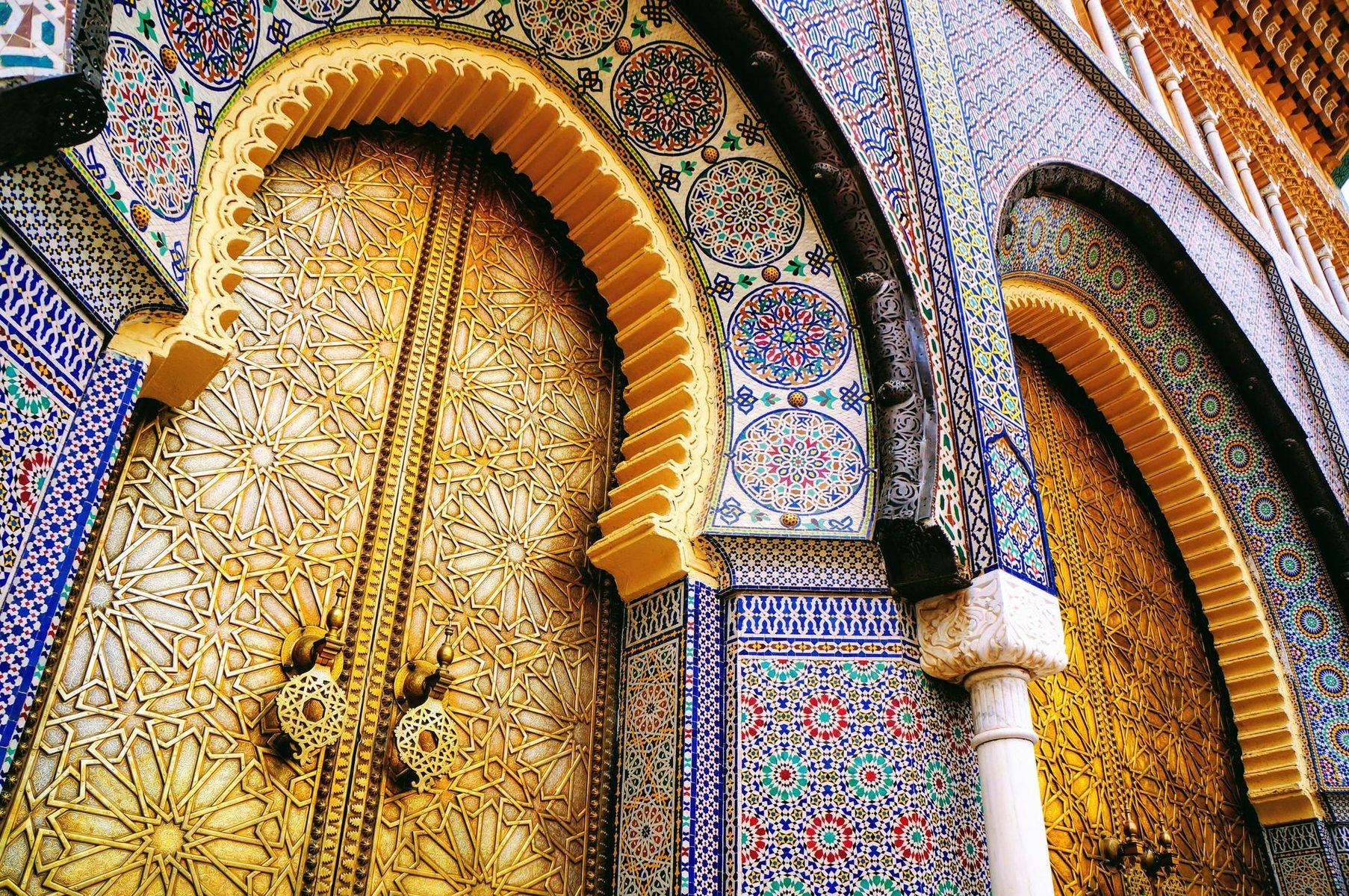 Maroc Rabat Palais royal porte