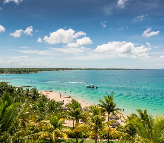 océan et plages de Baru, Carthagène, Colombie