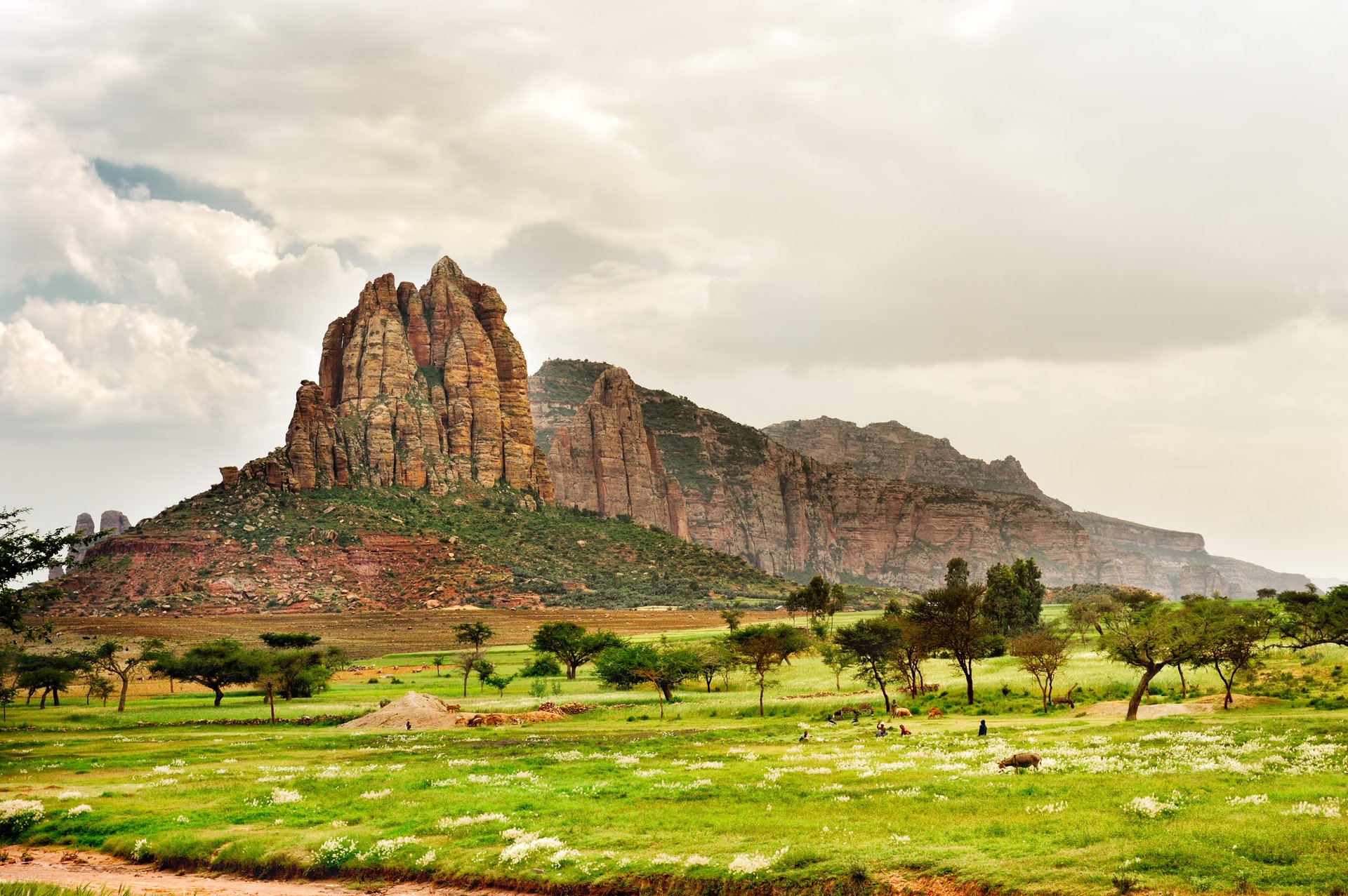 paysage dans la province de Tigray, Éthiopie, Afrique