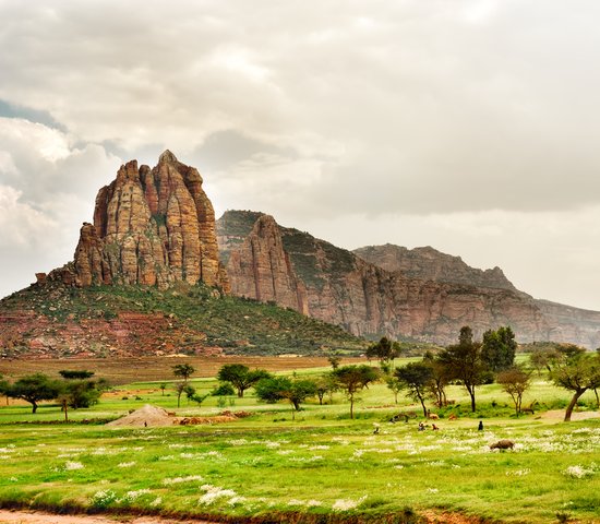 paysage dans la province de Tigray, Éthiopie, Afrique