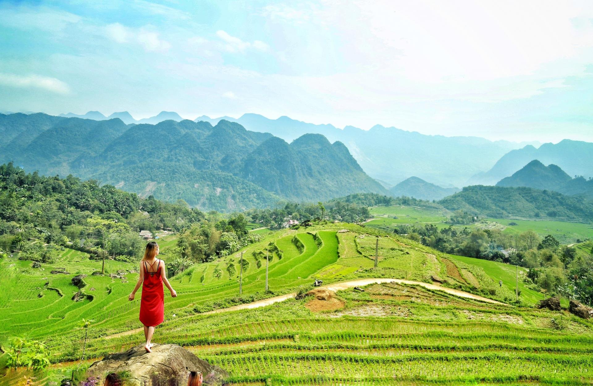 Paysages idylliques du Vietnam