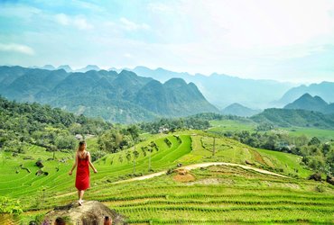 Paysages idylliques du Vietnam