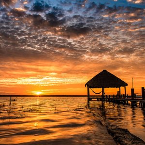 Plage de Bacalar   Mexique