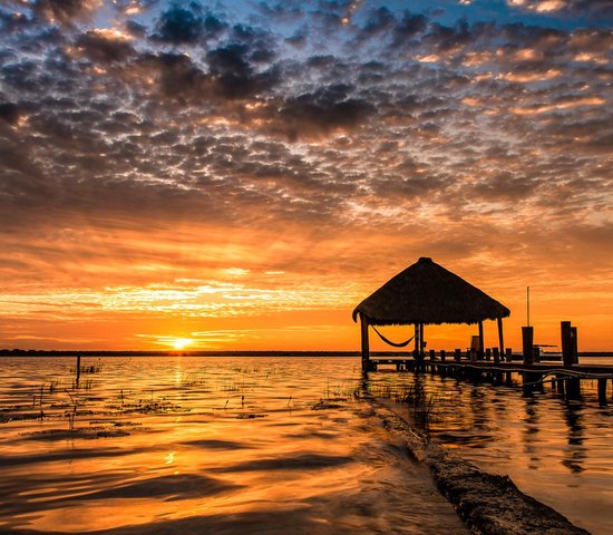 Plage de Bacalar   Mexique