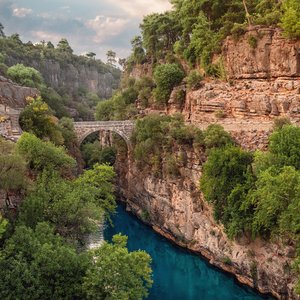 turquie paysage pont riviere koprucay