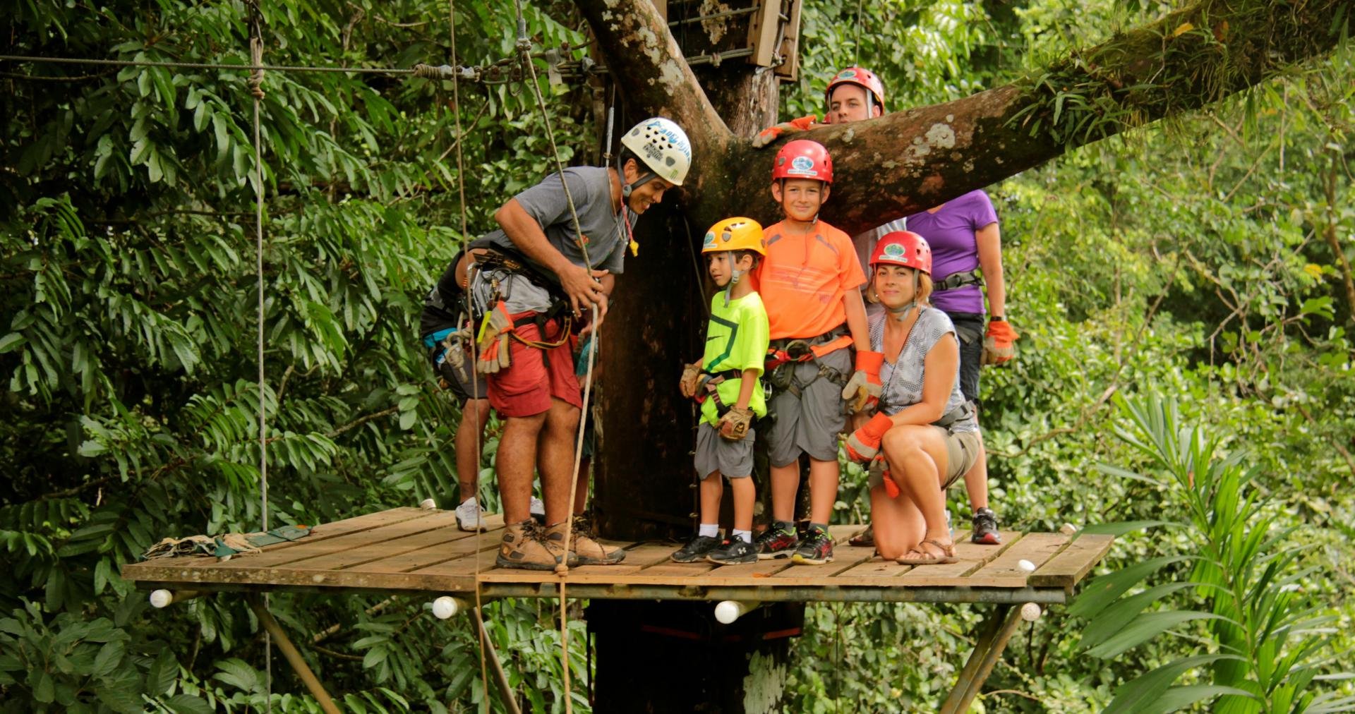 tyrolienne famille costa rica