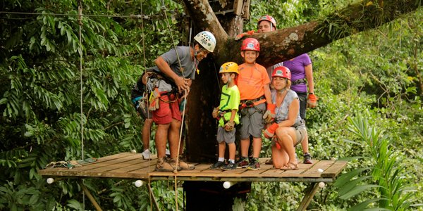tyrolienne famille costa rica