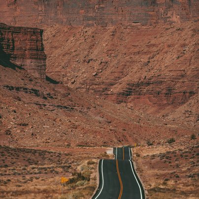 Route à Moab aux USA