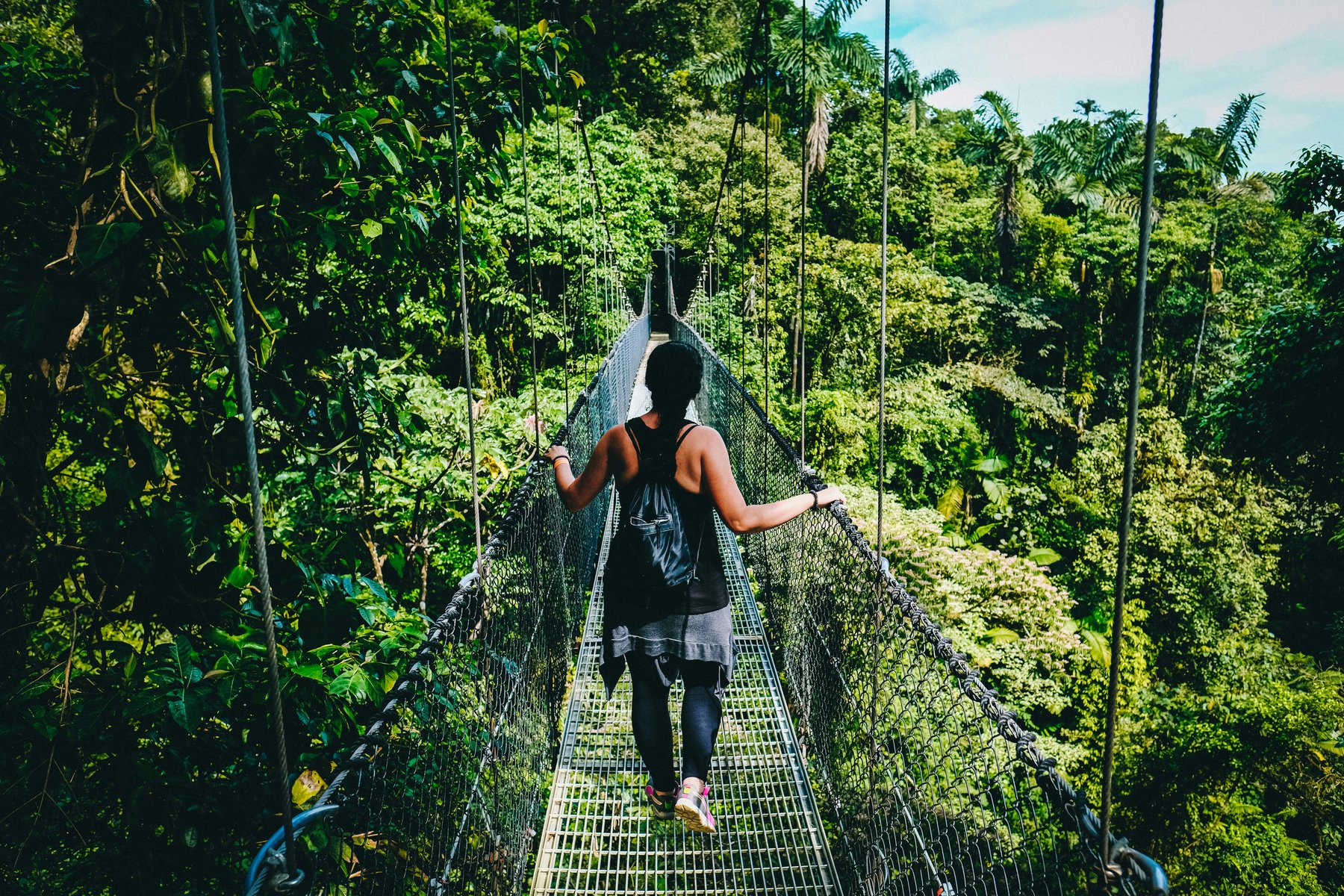 Pont suspendu au Costa Rica